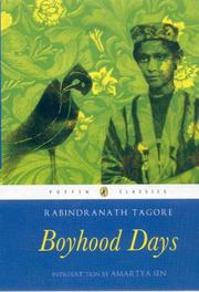 Front cover of My boyhood days by Rabindranath Tagore