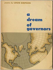 Cover of A dream of governors by Louis Simpson