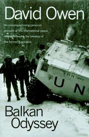 Cover of Balkan Odyssey by Owen, David