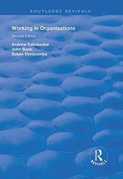 Front cover of Working in Organisations by Andrew Kakabadse