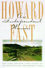 Front cover of An independent woman by Howard Fast