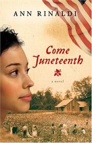 Cover of Come Juneteenth by Ann Rinaldi