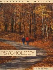 Front cover of Psychology by Margaret W. Matlin