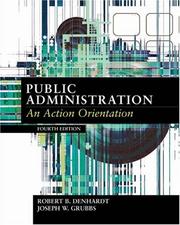 Cover of Public administration by Robert B. Denhardt