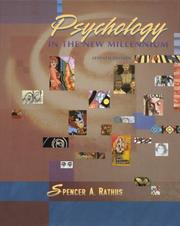 Front cover of Psychology in the new millennium by Spencer A. Rathus