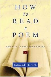 Cover of How to read a poem by Edward Hirsch