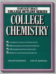Front cover of College chemistry by Harold Goldwhite