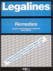 Front cover of Legalines: Remedies by Christopher D. Hawkins