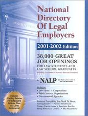 Front cover of National Directory of Legal Employers by National Association for Law Placement