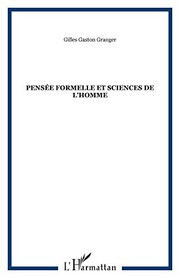Front cover of Pensée formelle et sciences de l'homme ... by Gilles Gaston Granger