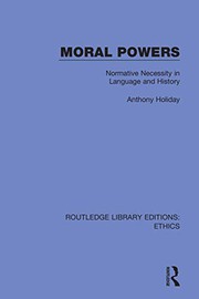 Cover of Moral powers by Anthony Holiday