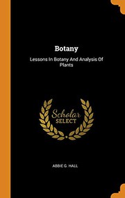 Cover of Botany by Abbie G. Hall
