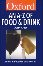 Front cover of An A-Z of food and drink by John Ayto