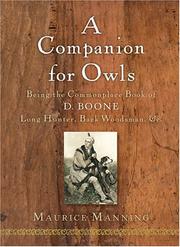 Front cover of A companion for owls by Maurice Manning