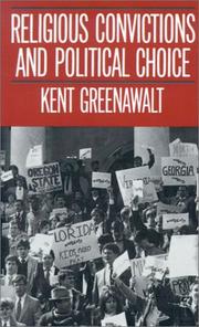 Cover of Religious Convictions and Political Choice by Kent Greenawalt