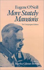Cover of More stately mansions by Eugene O'Neill