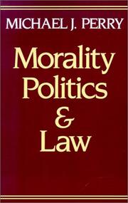 Front cover of Morality, politics, and law by Michael J. Perry