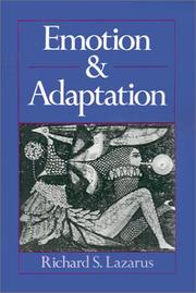 Cover of Emotion and adaptation by Richard S. Lazarus