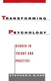 Front cover of Transforming Psychology by Stephanie Riger