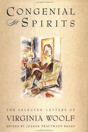 Cover of Congenial spirits by Virginia Woolf