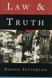 Cover of Law and truth by Dennis M. Patterson
