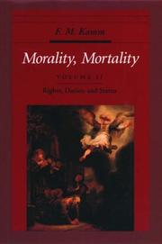 Front cover of Morality, Mortality: Volume II by F. M. Kamm