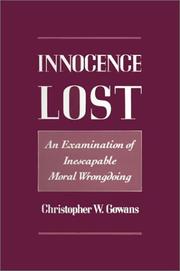 Cover of Innocence lost by Christopher W. Gowans