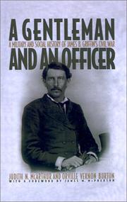 Cover of A gentleman and an officer by Judith N. McArthur