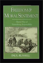 Front cover of Freedom and moral sentiment by Russell, Paul