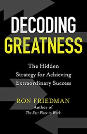 Cover of Decoding Greatness by Ron Friedman