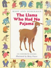 Front cover of Llama Who Had No Pajama by Mary Ann Hoberman