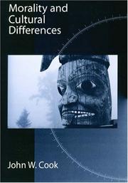 Cover of Morality and cultural differences by John W. Cook