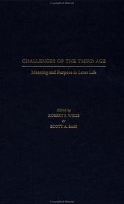 Cover of Challenges of the third age by Robert S. Weiss