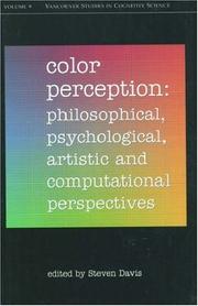 Cover of Color perception by Steven Davis