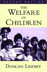 Front cover of The welfare of children by Duncan Lindsey