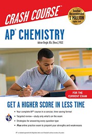 Front cover of AP® Chemistry Crash Course, Book + Online by Adrian Dingle