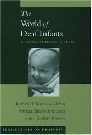 Front cover of The World of Deaf Infants by Kathryn P. Meadow-Orlans