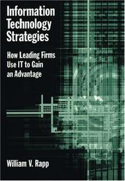 Cover of Information Technology Strategies by William V. Rapp