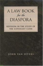 Front cover of A Law Book for the Diaspora by John Van Seters