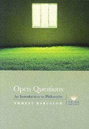 Cover of Open questions by Emmett Barcalow