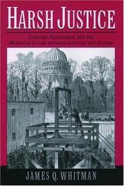 Cover of Harsh Justice by James Q. Whitman