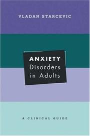 Front cover of Anxiety disorders in adults by Vladan Starcevic
