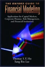 Front cover of The Oxford guide to financial modeling by Thomas S. Y. Ho