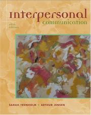 Cover of Interpersonal communication by Sarah Trenholm