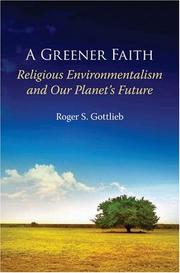 Front cover of A greener faith by Roger S. Gottlieb