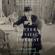 Front cover of Matters of vital interest by Eric Lerner
