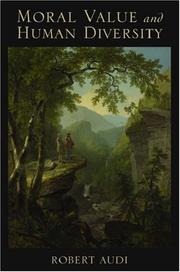 Cover of Moral Value and Human Diversity by Robert Audi