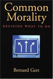 Cover of Common Morality by Bernard Gert