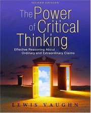 Front cover of The Power of Critical Thinking by Lewis Vaughn