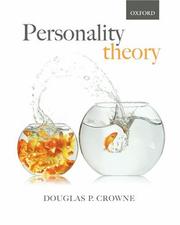 Cover of Personality theory by Douglas P. Crowne